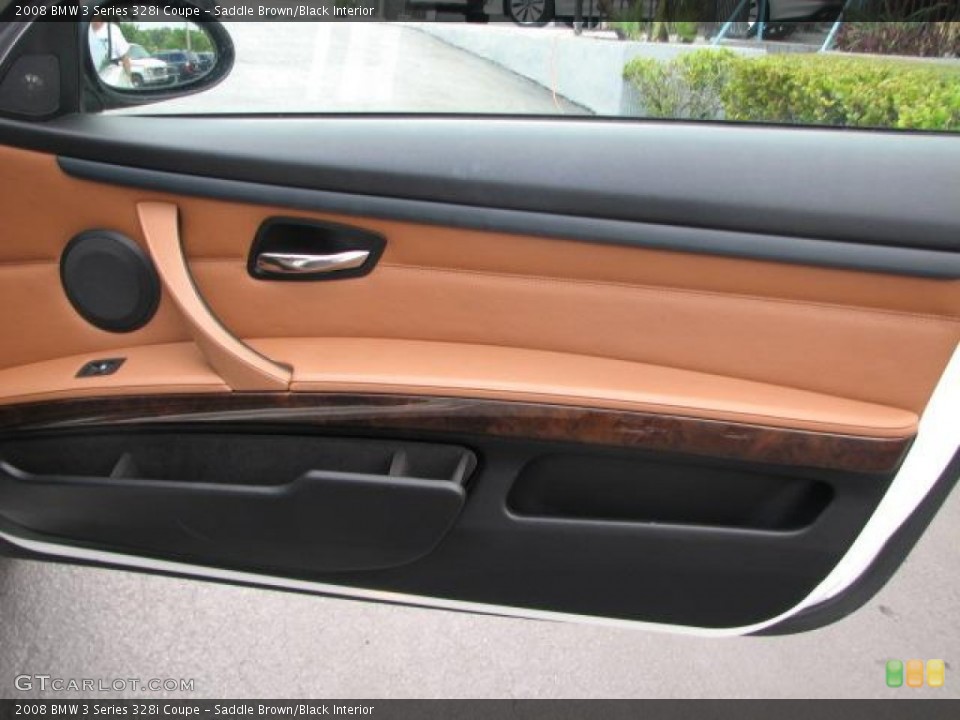 Saddle Brown/Black Interior Door Panel for the 2008 BMW 3 Series 328i Coupe #49925439
