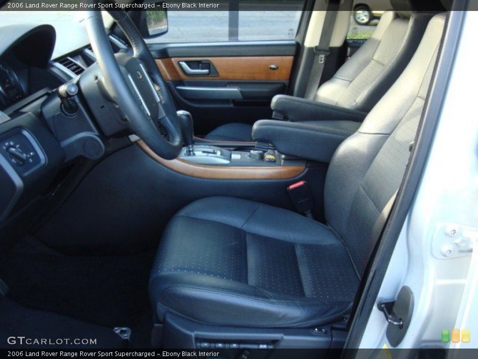 Ebony Black Interior Photo for the 2006 Land Rover Range Rover Sport Supercharged #49925757