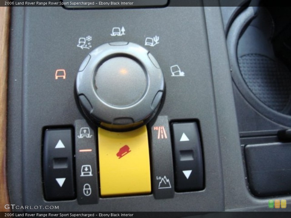 Ebony Black Interior Controls for the 2006 Land Rover Range Rover Sport Supercharged #49925937