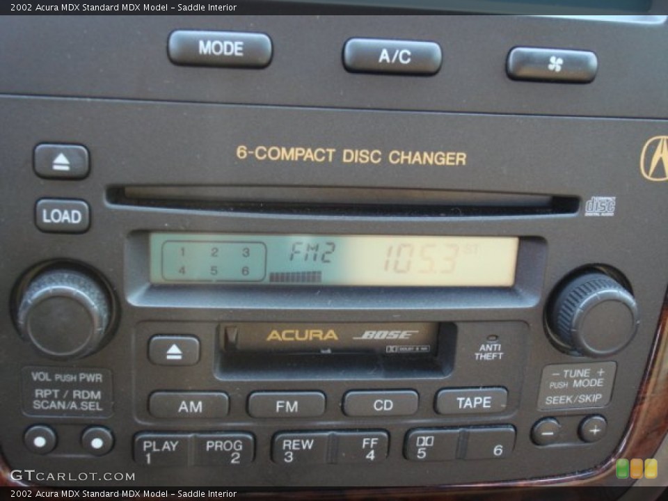 Saddle Interior Controls for the 2002 Acura MDX  #49926264