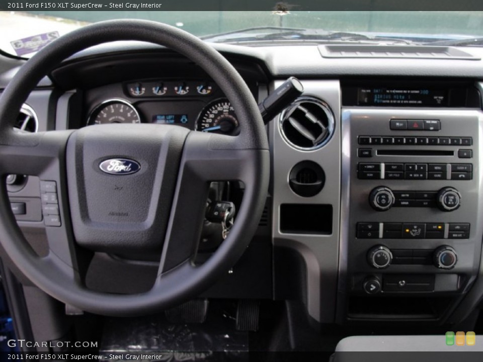 Steel Gray Interior Controls for the 2011 Ford F150 XLT SuperCrew #49926981