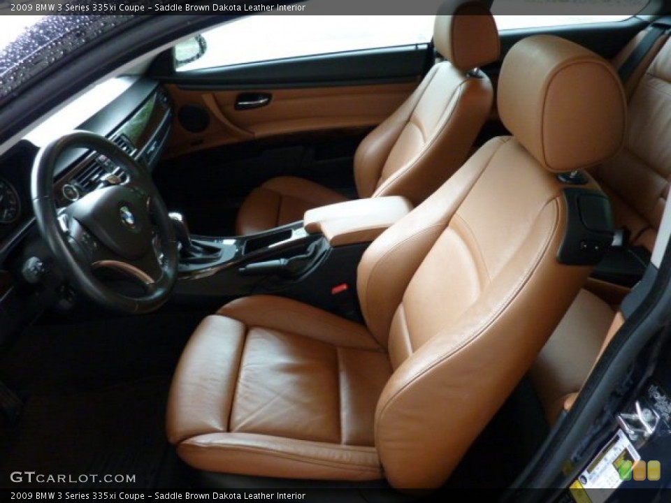 Saddle Brown Dakota Leather Interior Photo for the 2009 BMW 3 Series 335xi Coupe #49930440