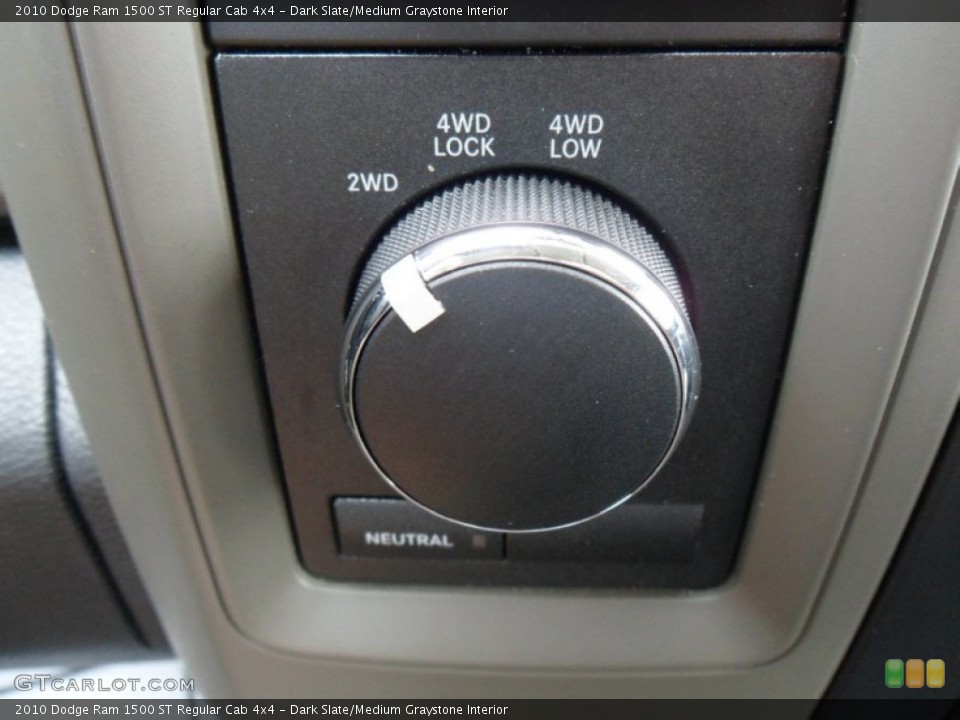 Dark Slate/Medium Graystone Interior Controls for the 2010 Dodge Ram 1500 ST Regular Cab 4x4 #49932582