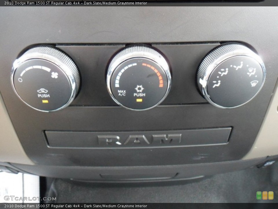 Dark Slate/Medium Graystone Interior Controls for the 2010 Dodge Ram 1500 ST Regular Cab 4x4 #49932594
