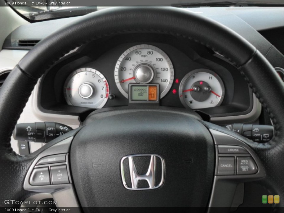 Gray Interior Steering Wheel for the 2009 Honda Pilot EX-L #49932618