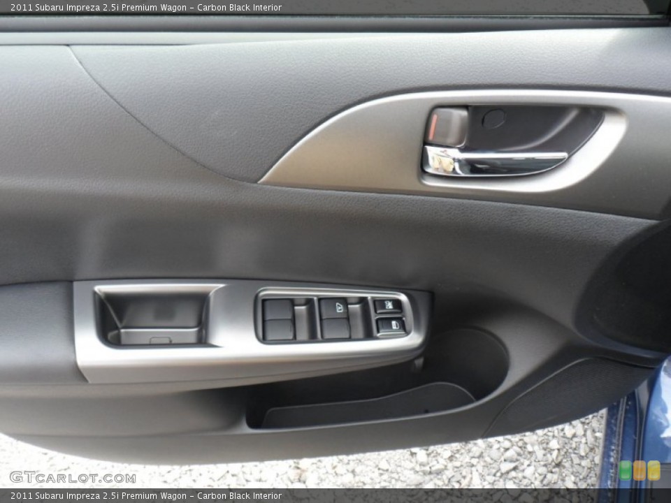 Carbon Black Interior Door Panel for the 2011 Subaru Impreza 2.5i Premium Wagon #49932657