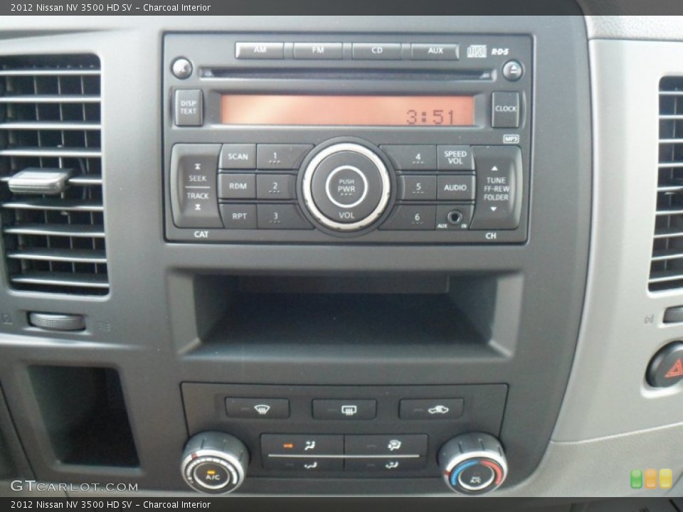 Charcoal Interior Controls for the 2012 Nissan NV 3500 HD SV #49933320