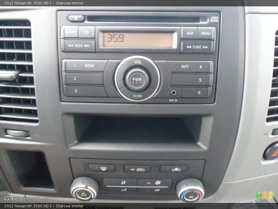 Charcoal Interior Controls for the 2012 Nissan NV 3500 HD S #49933602