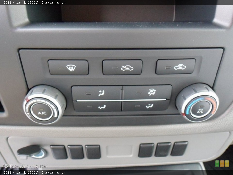 Charcoal Interior Controls for the 2012 Nissan NV 1500 S #49934151