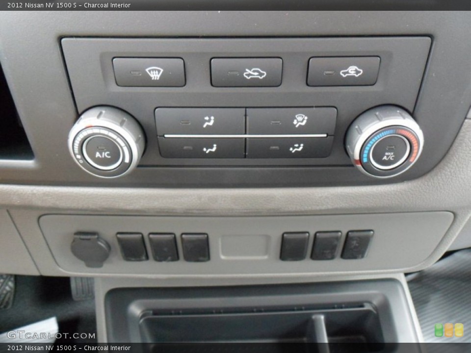 Charcoal Interior Controls for the 2012 Nissan NV 1500 S #49934445