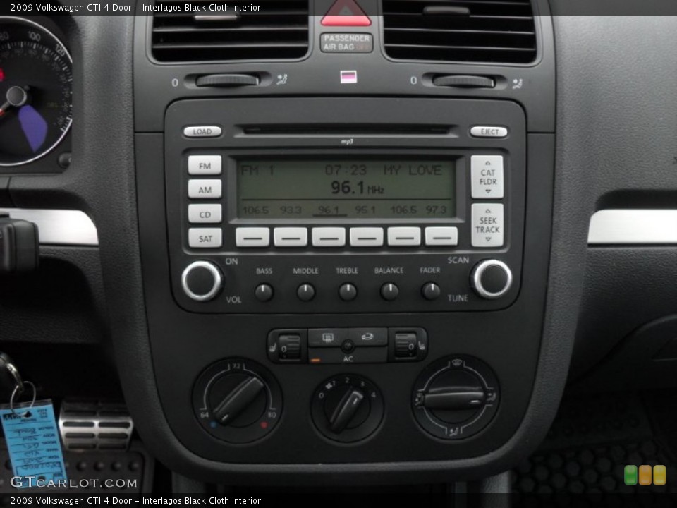 Interlagos Black Cloth Interior Controls for the 2009 Volkswagen GTI 4 Door #49934508