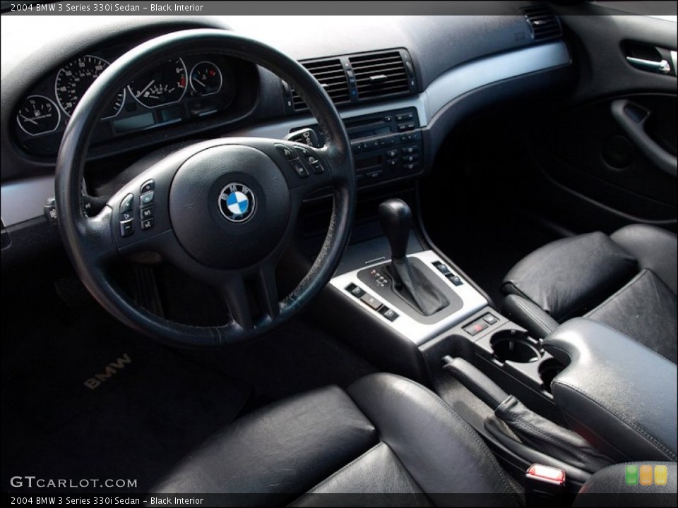 Black Interior Dashboard for the 2004 BMW 3 Series 330i Sedan #49935237