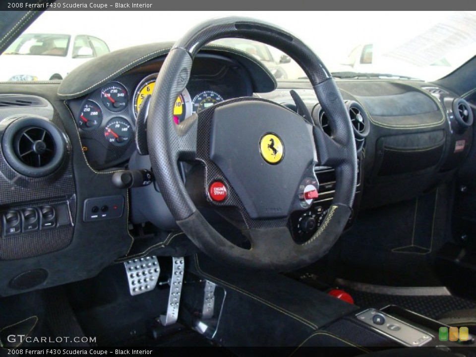 Black Interior Steering Wheel for the 2008 Ferrari F430 Scuderia Coupe #49935654