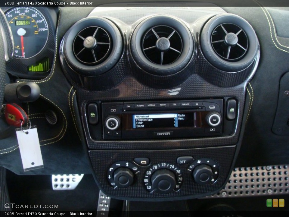 Black Interior Controls for the 2008 Ferrari F430 Scuderia Coupe #49935663