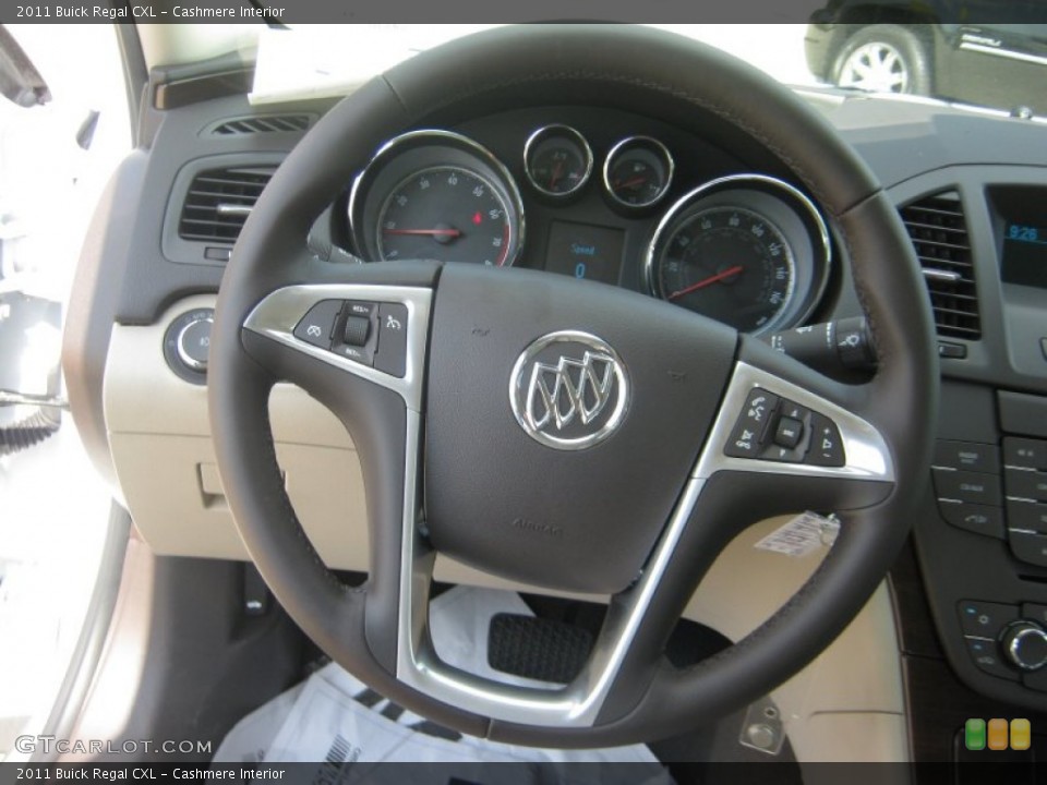 Cashmere Interior Steering Wheel for the 2011 Buick Regal CXL #49938185