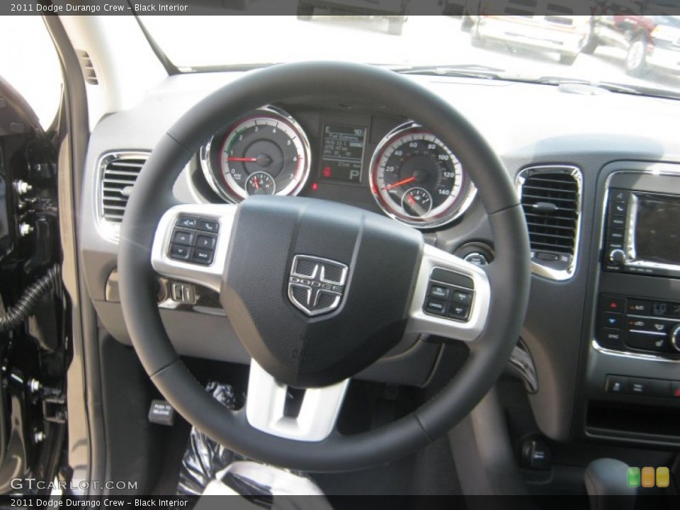 Black Interior Steering Wheel for the 2011 Dodge Durango Crew #49940210