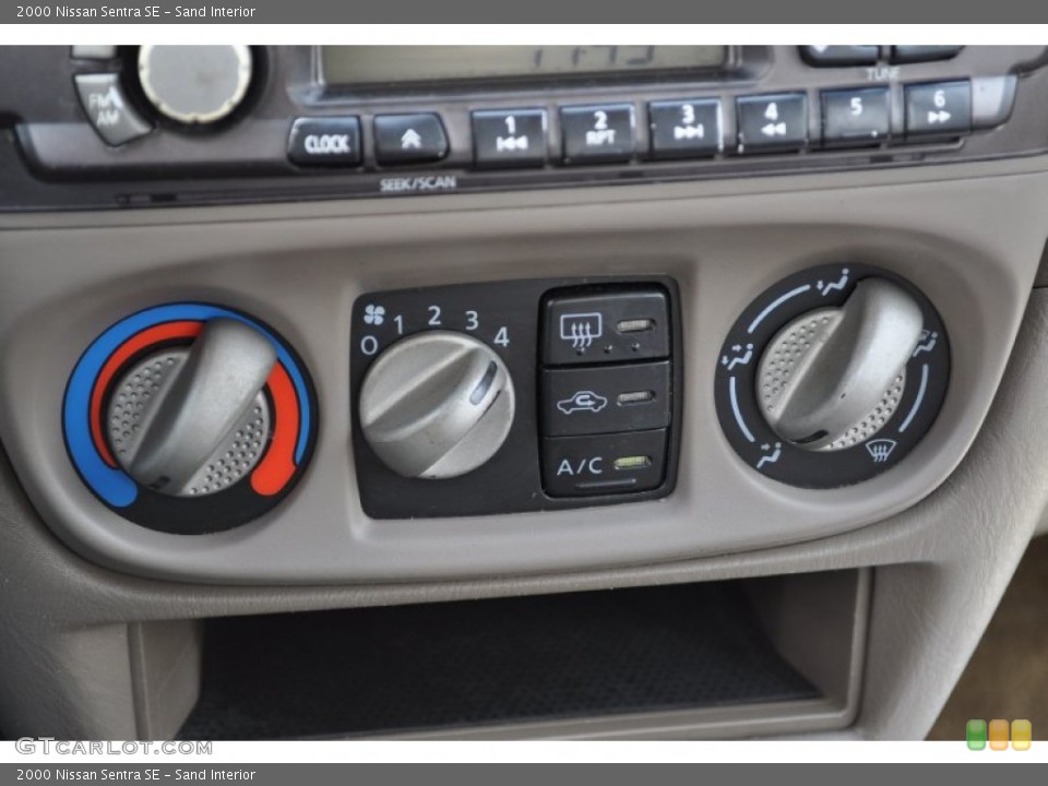 Sand Interior Controls for the 2000 Nissan Sentra SE #49940738