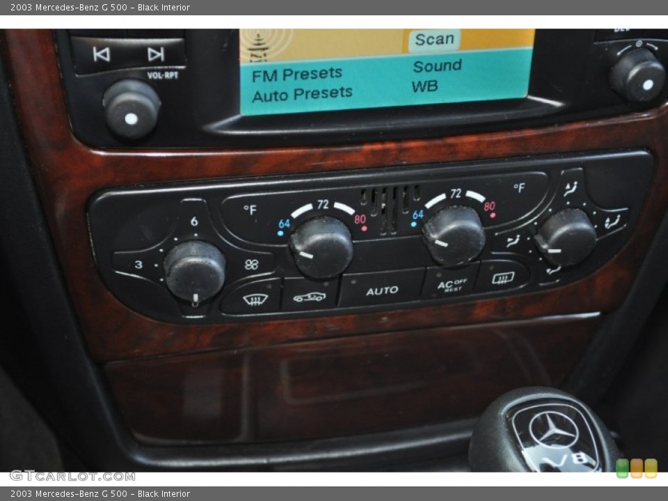 Black Interior Controls for the 2003 Mercedes-Benz G 500 #49941194