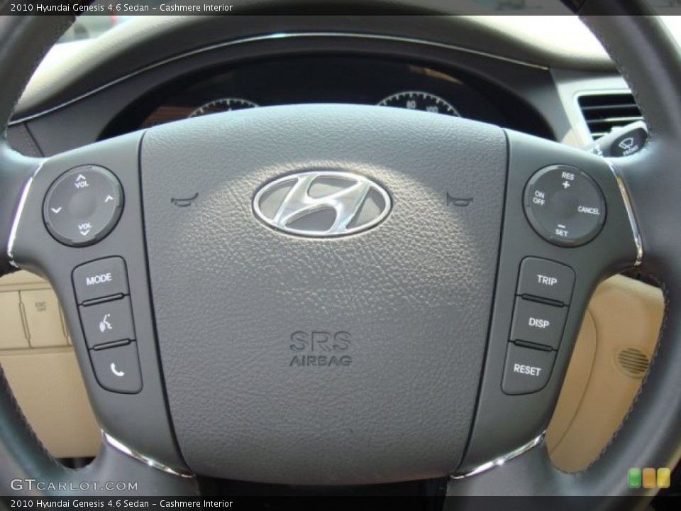 Cashmere Interior Steering Wheel for the 2010 Hyundai Genesis 4.6 Sedan #49942556