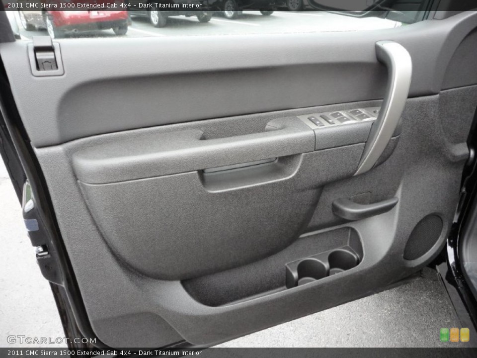 Dark Titanium Interior Door Panel for the 2011 GMC Sierra 1500 Extended Cab 4x4 #49943900