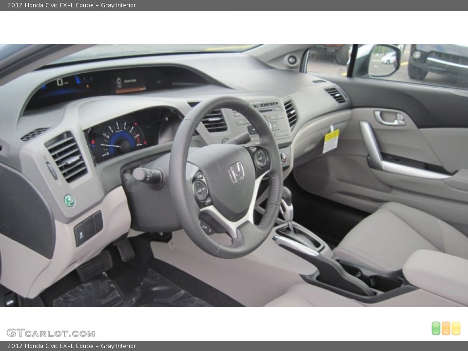 Gray Interior Photo for the 2012 Honda Civic EX-L Coupe #49946969