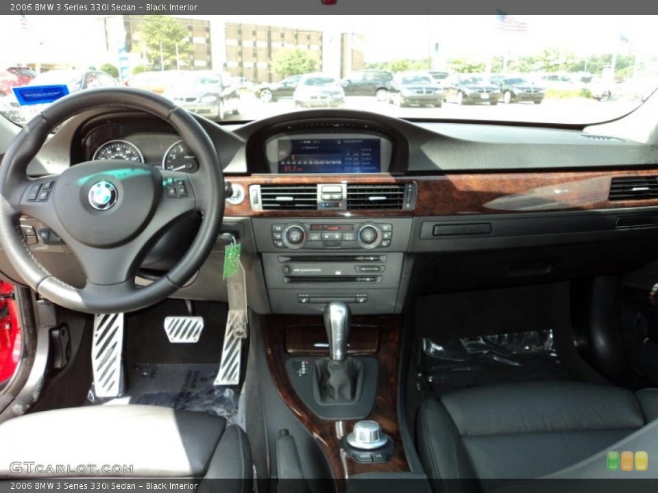 Black Interior Dashboard for the 2006 BMW 3 Series 330i Sedan #49947443