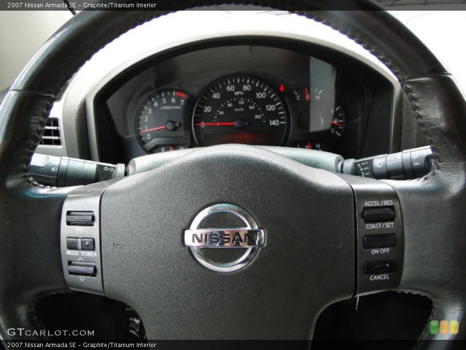 Graphite/Titanium Interior Steering Wheel for the 2007 Nissan Armada SE #49947719