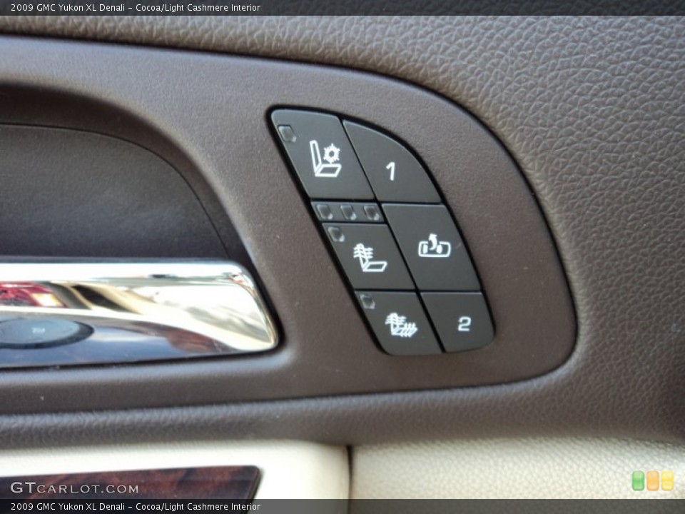 Cocoa/Light Cashmere Interior Controls for the 2009 GMC Yukon XL Denali #49947773