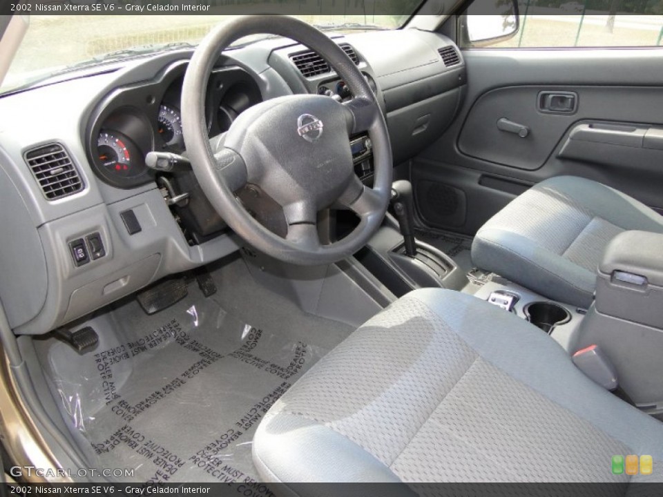 Gray Celadon Interior Prime Interior for the 2002 Nissan Xterra SE V6 #49948013