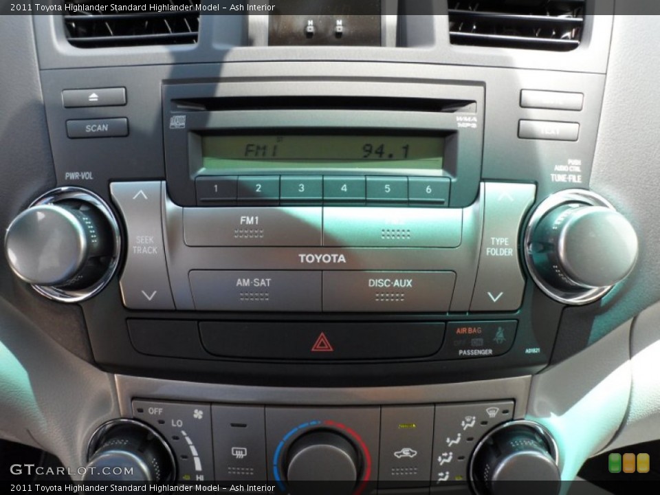 Ash Interior Controls for the 2011 Toyota Highlander  #49948160