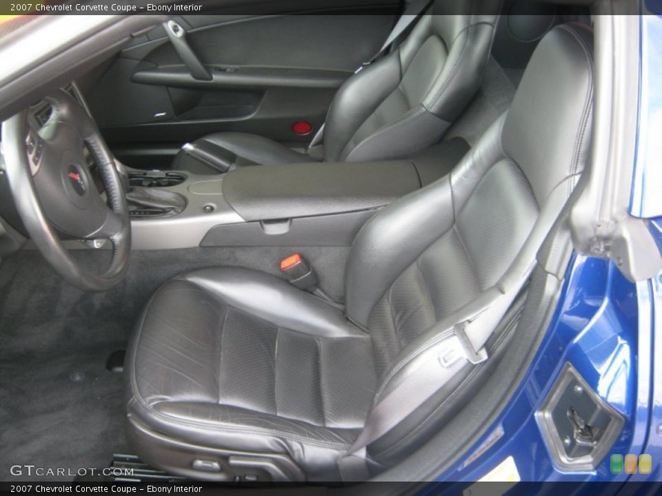 Ebony Interior Photo for the 2007 Chevrolet Corvette Coupe #49948730