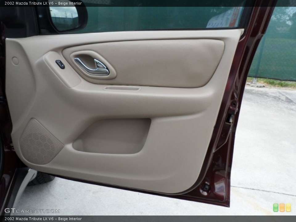 Beige Interior Door Panel for the 2002 Mazda Tribute LX V6 #49949114