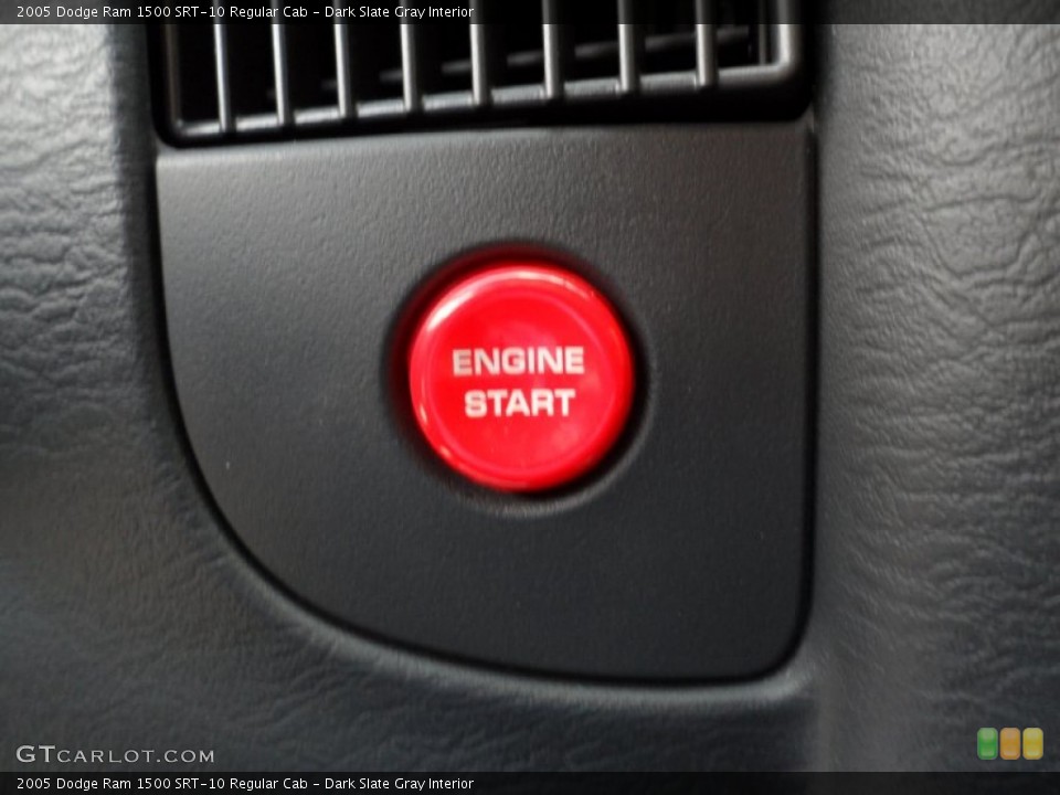 Dark Slate Gray Interior Controls for the 2005 Dodge Ram 1500 SRT-10 Regular Cab #49949768