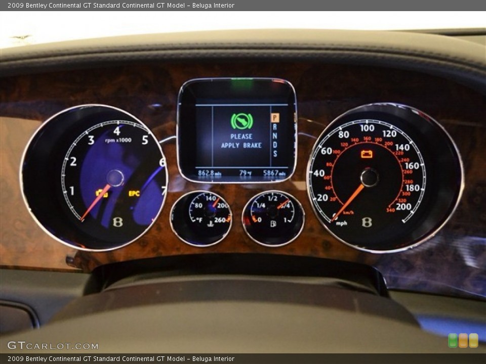 Beluga Interior Gauges for the 2009 Bentley Continental GT  #49950968