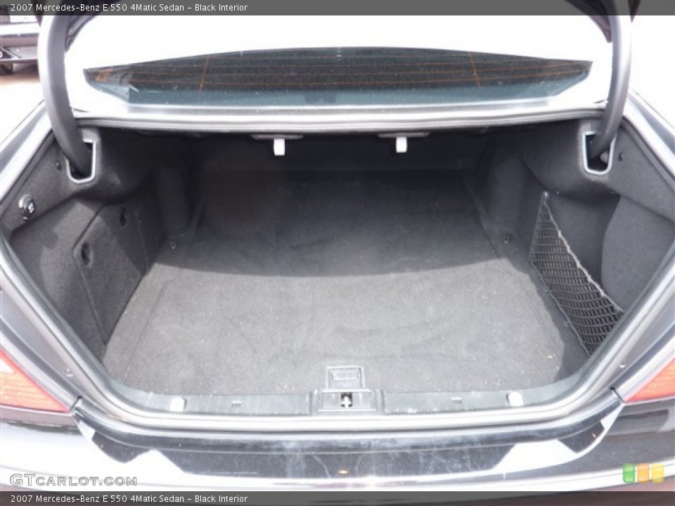 Black Interior Trunk for the 2007 Mercedes-Benz E 550 4Matic Sedan #49951349