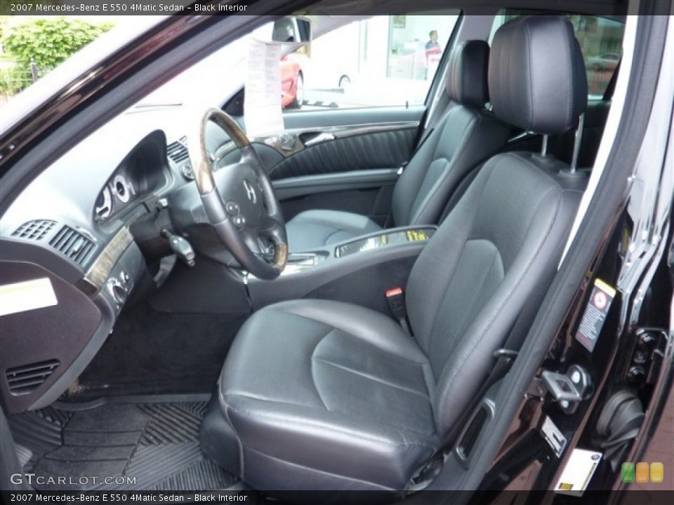 Black Interior Photo for the 2007 Mercedes-Benz E 550 4Matic Sedan #49951397