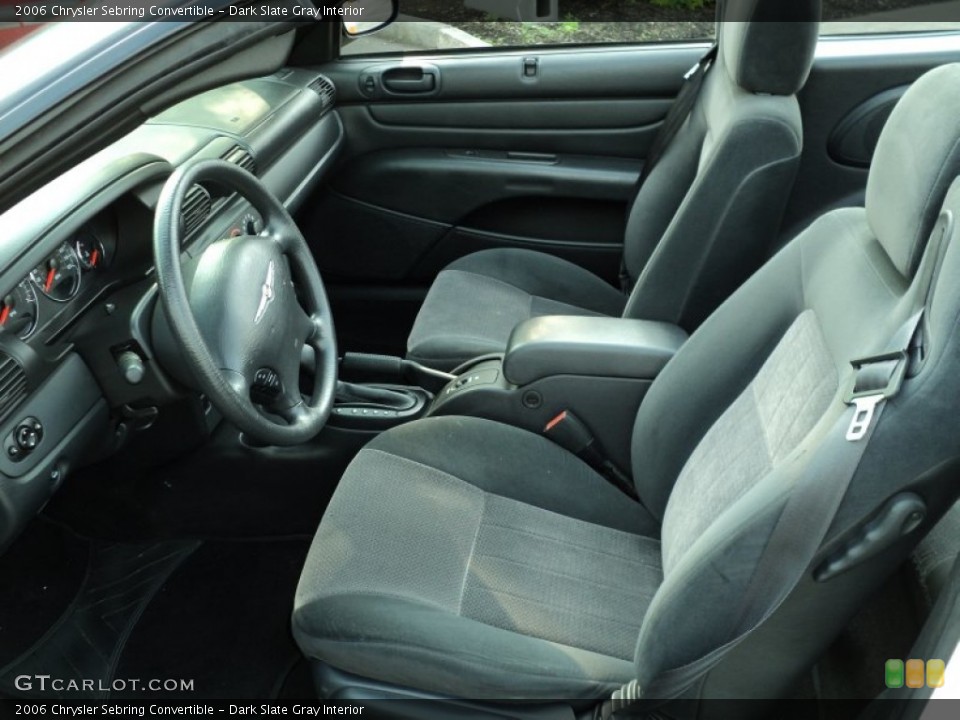 Dark Slate Gray Interior Photo for the 2006 Chrysler Sebring Convertible #49952108