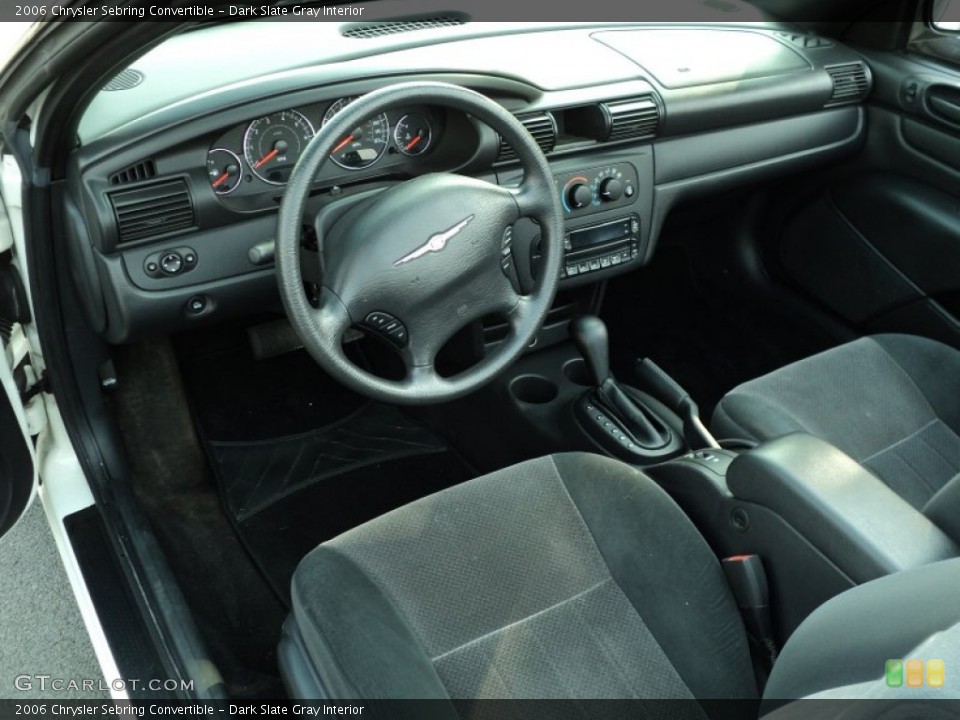 Dark Slate Gray Interior Photo for the 2006 Chrysler Sebring Convertible #49952126