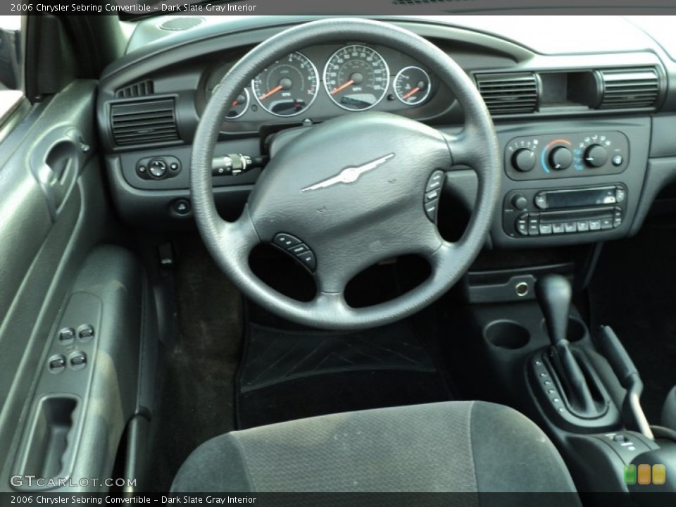 Dark Slate Gray Interior Dashboard for the 2006 Chrysler Sebring Convertible #49952171