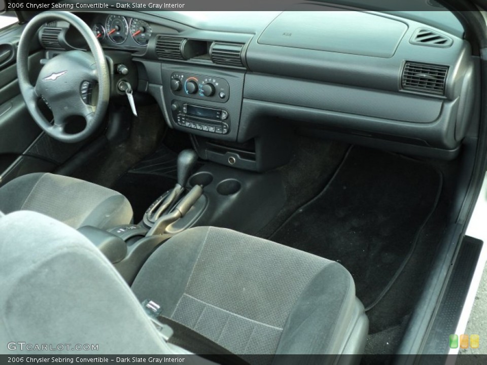 Dark Slate Gray Interior Dashboard for the 2006 Chrysler Sebring Convertible #49952219