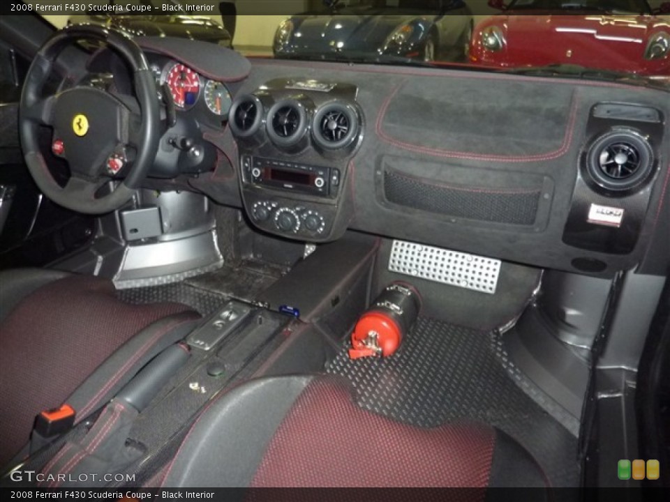 Black Interior Dashboard for the 2008 Ferrari F430 Scuderia Coupe #49953437