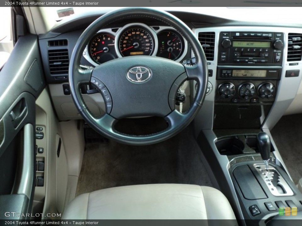 Taupe Interior Dashboard for the 2004 Toyota 4Runner Limited 4x4 #49954391