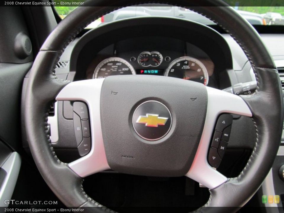 Ebony Interior Steering Wheel for the 2008 Chevrolet Equinox Sport #49954934