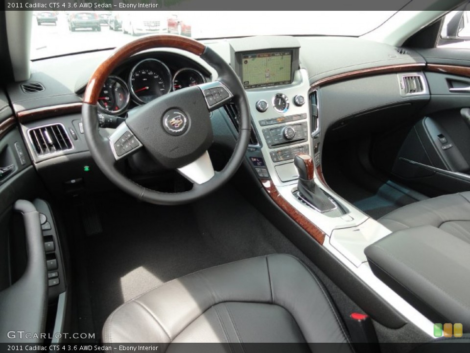 Ebony Interior Dashboard for the 2011 Cadillac CTS 4 3.6 AWD Sedan #49955423