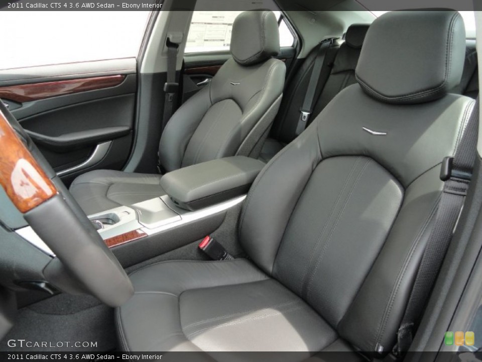 Ebony Interior Photo for the 2011 Cadillac CTS 4 3.6 AWD Sedan #49955438