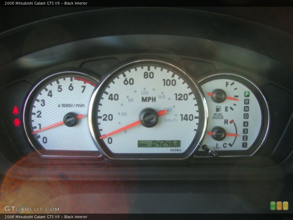 Black Interior Gauges for the 2006 Mitsubishi Galant GTS V6 #49955660