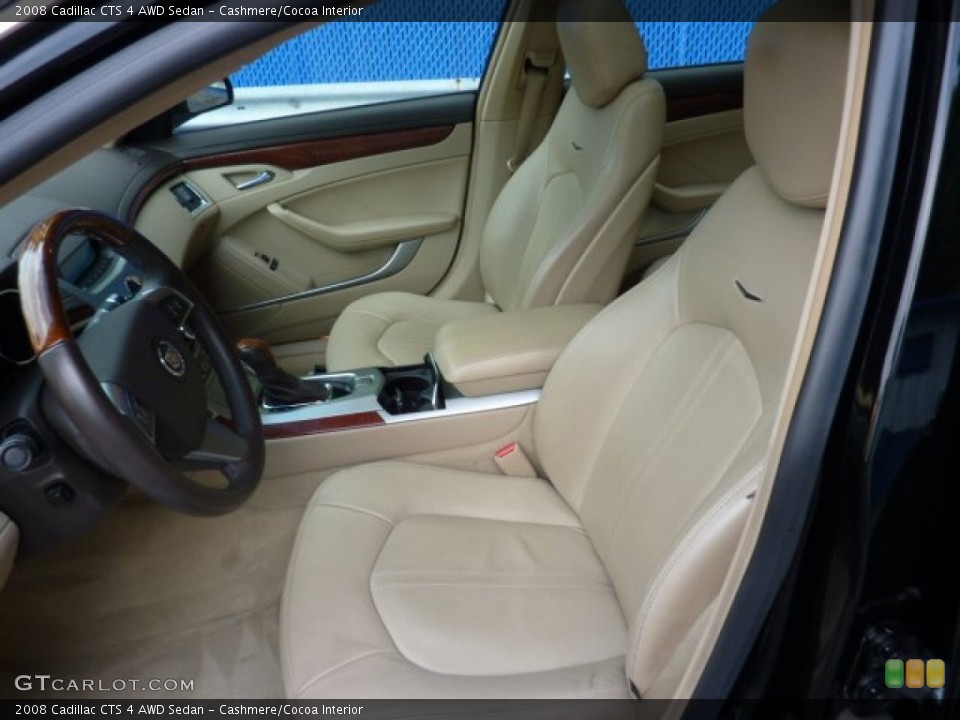 Cashmere/Cocoa Interior Photo for the 2008 Cadillac CTS 4 AWD Sedan #49955693