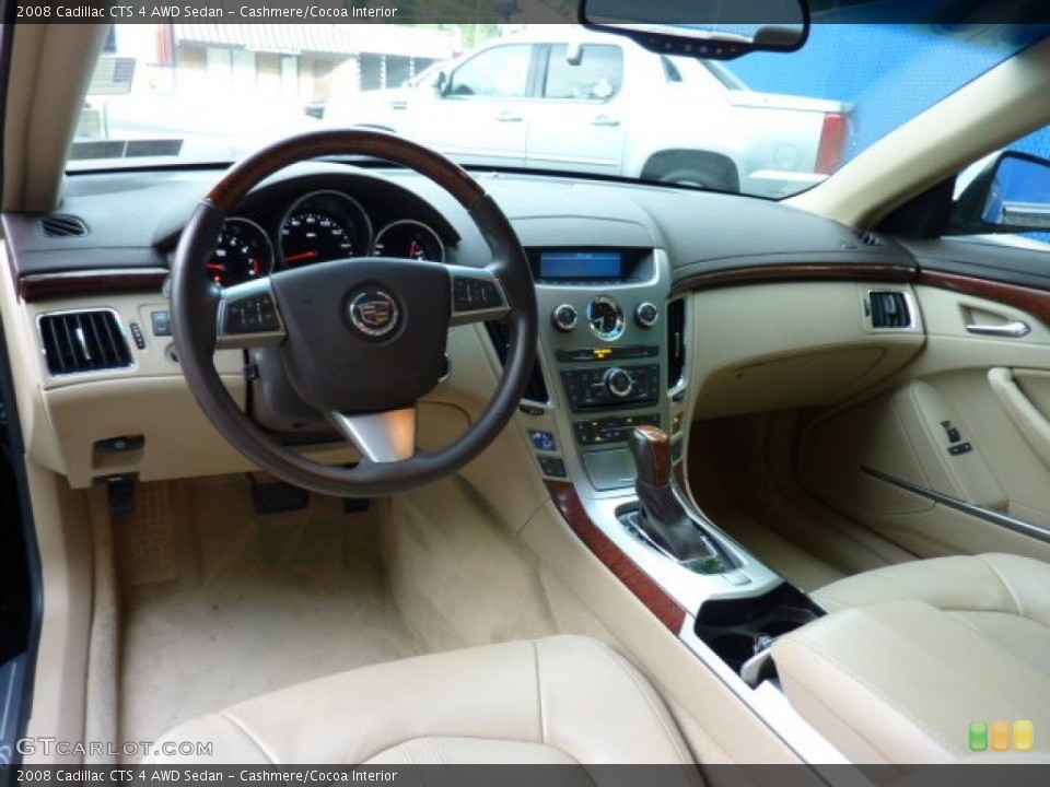 Cashmere/Cocoa Interior Dashboard for the 2008 Cadillac CTS 4 AWD Sedan #49955726