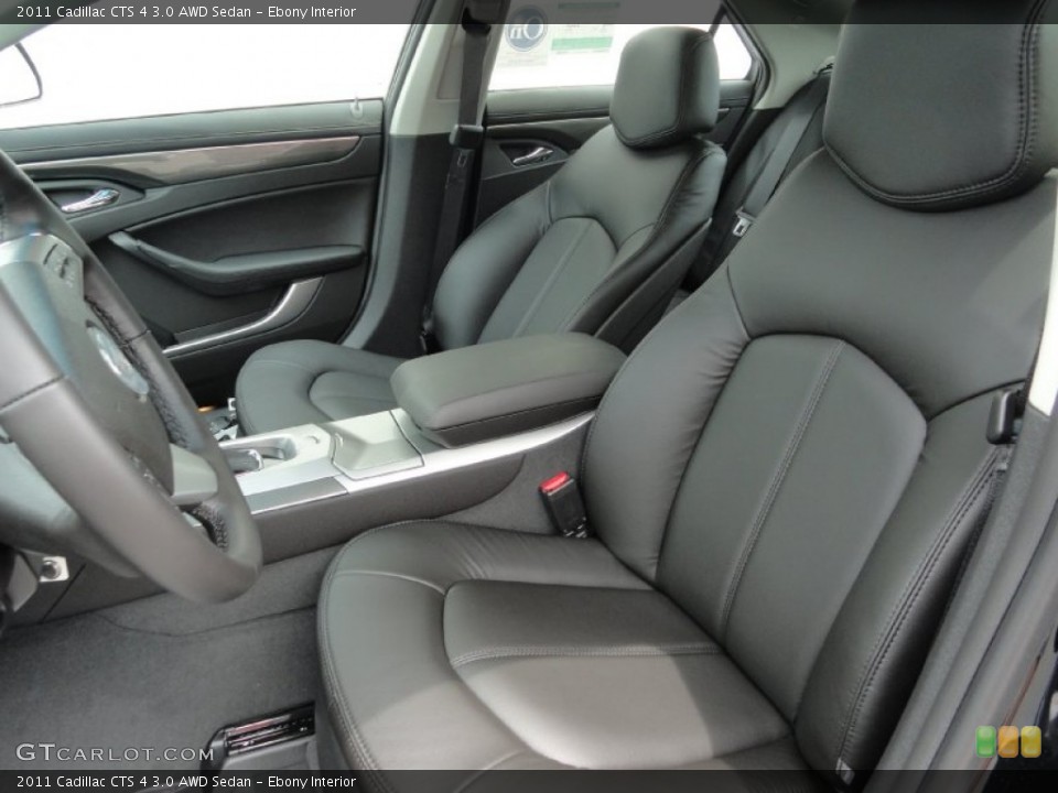 Ebony Interior Photo for the 2011 Cadillac CTS 4 3.0 AWD Sedan #49956482