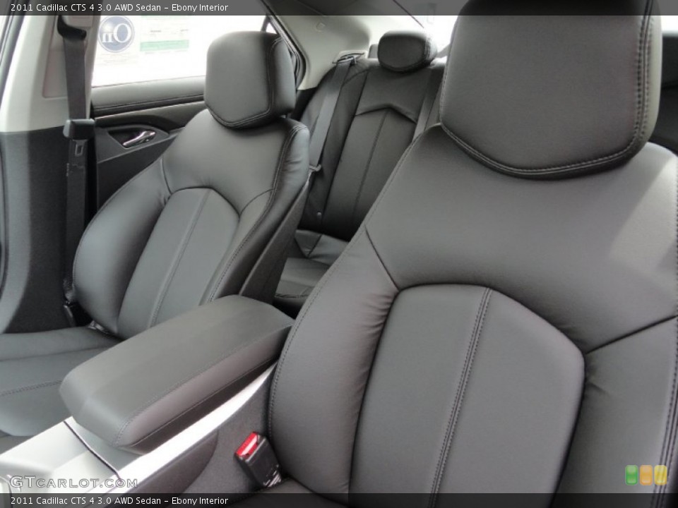 Ebony Interior Photo for the 2011 Cadillac CTS 4 3.0 AWD Sedan #49956497